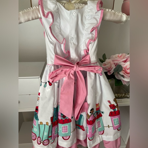 🔴🔴🔴SOLD🔴🔴🔴Eleanor Rose Girls holiday Christmas dress size 5-6 EUC - Picture 4 of 4